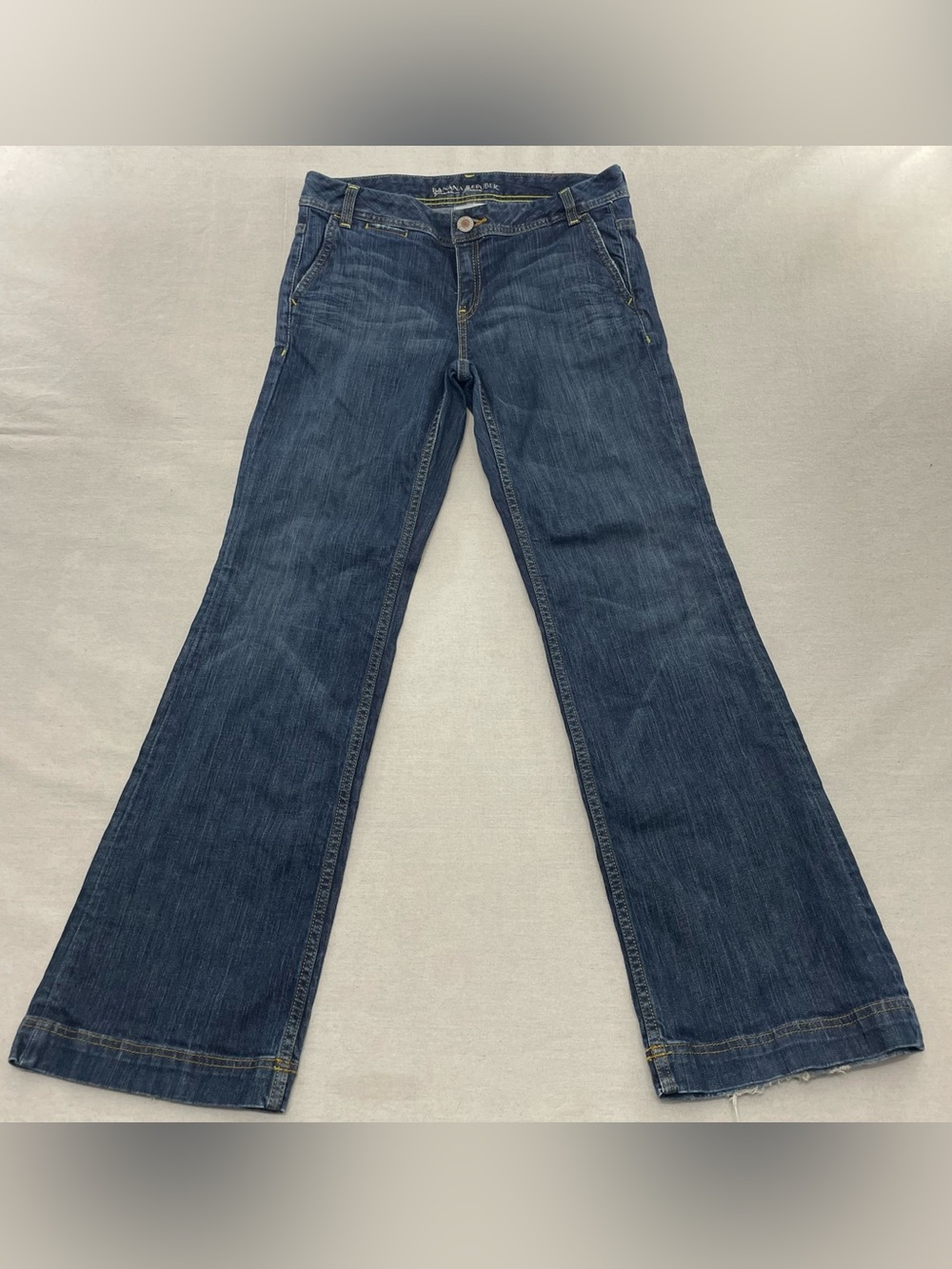 Banana Republic Vtg Y2K Flap Pocket Boot Cut Jeans Womens 32 Indie Sleaze Brat